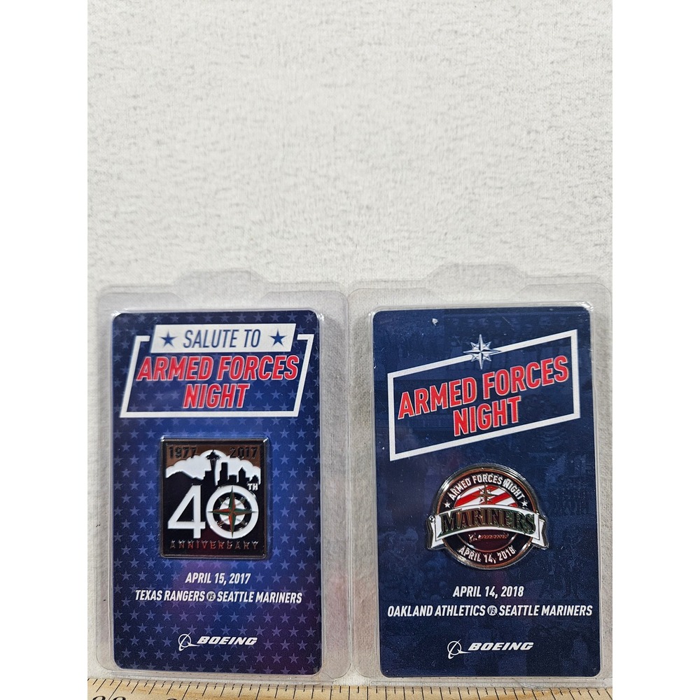 Seattle Mariners Armed Forces Night Coins 2017 2018 Boeing SGA Lot of 2
